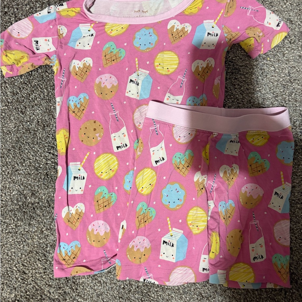 Little Sleepies Pink Treats Kids Pajama Set